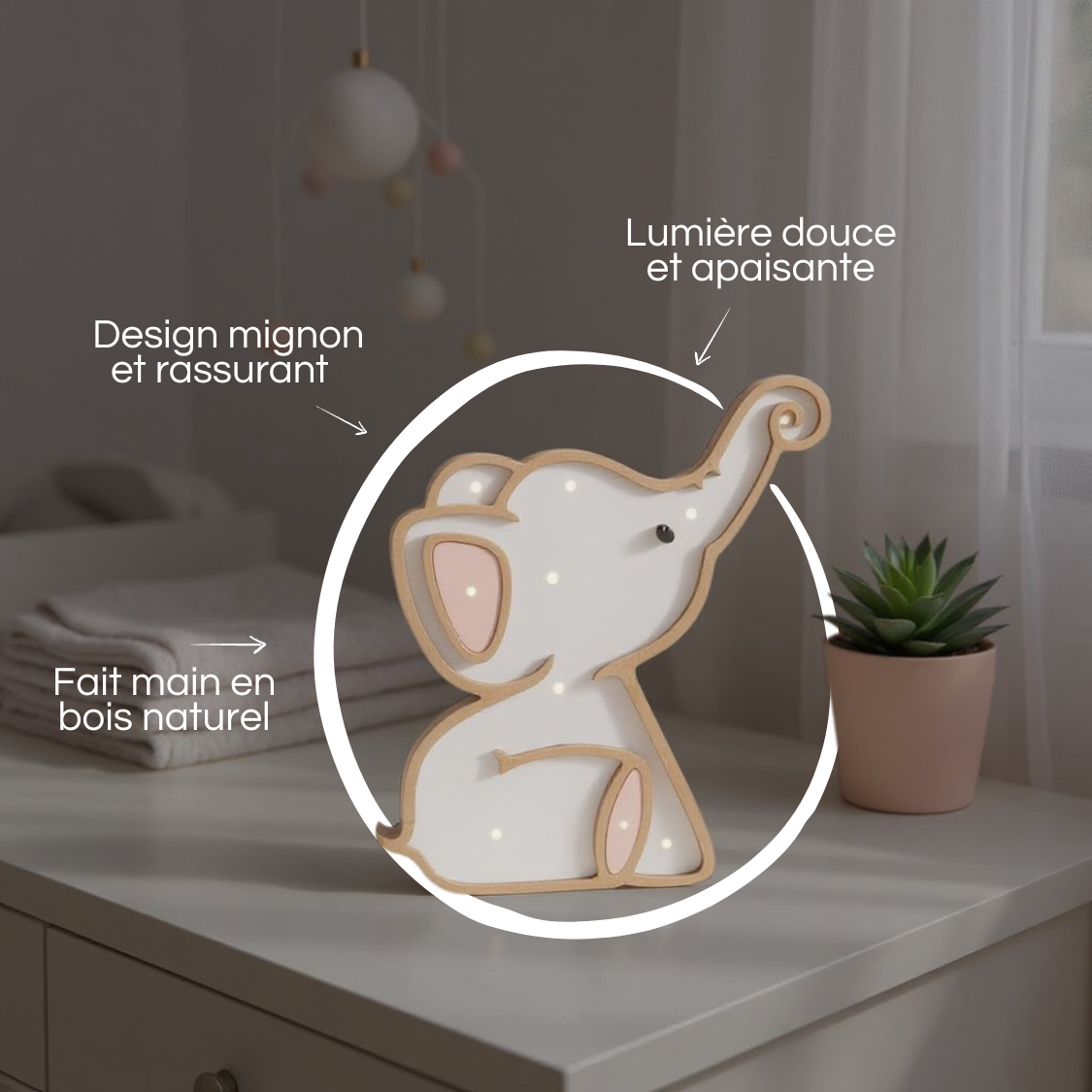 Veilleuse Élephanto