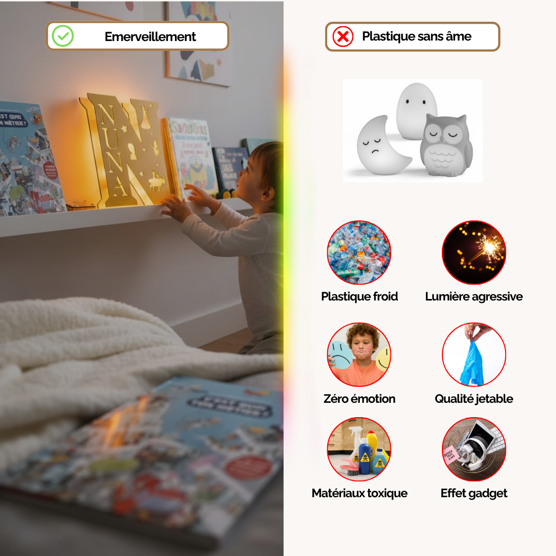 Veilleuse LED Personnalisée