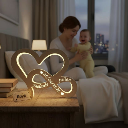 Lampe LED - Coeur Infini