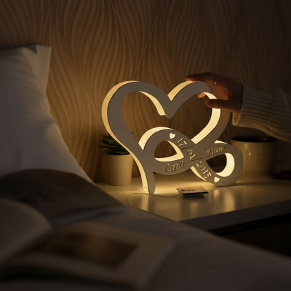 Lampe LED - Coeur Infini